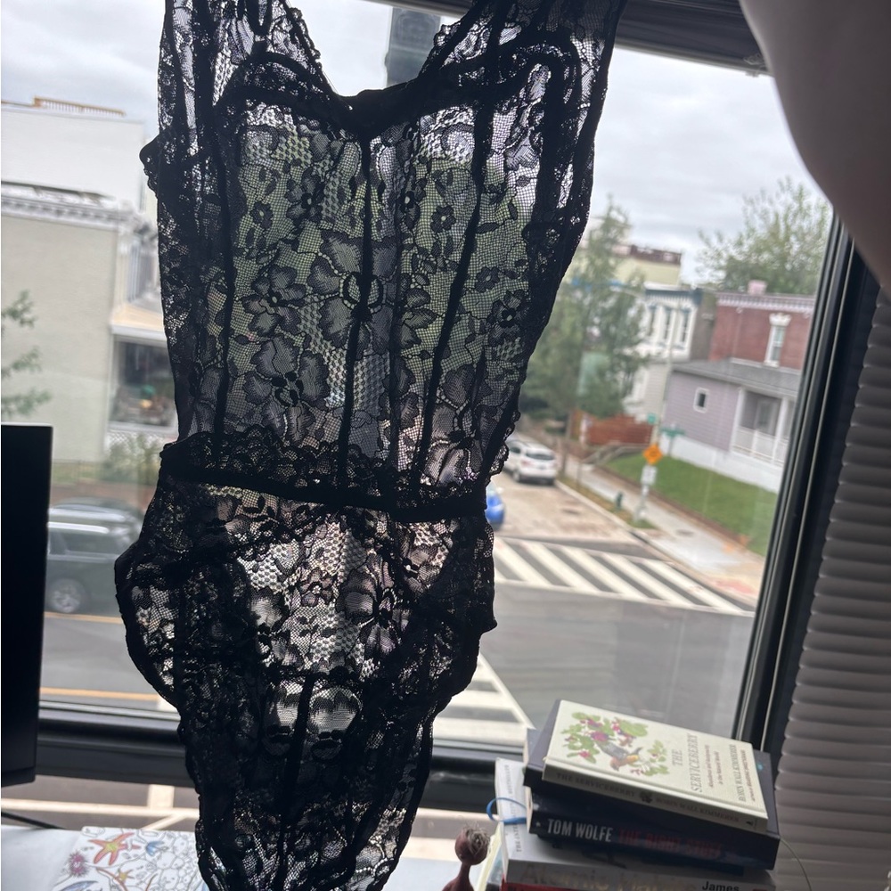 Savage X Fenty Black Lace Chemise